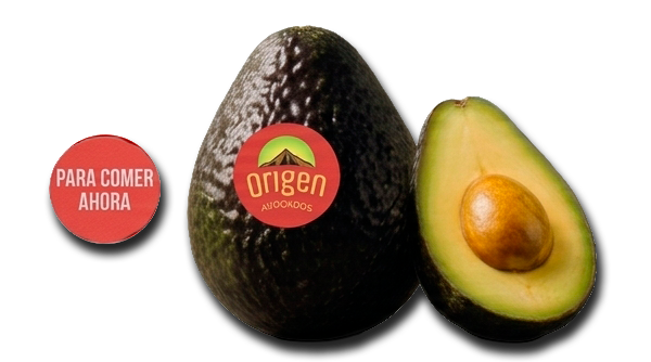 Aguacates con etiqueta roja, listos para comer ahora