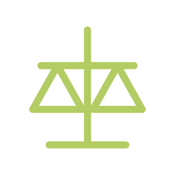 Icono de balanza para la decisión Equilibrio